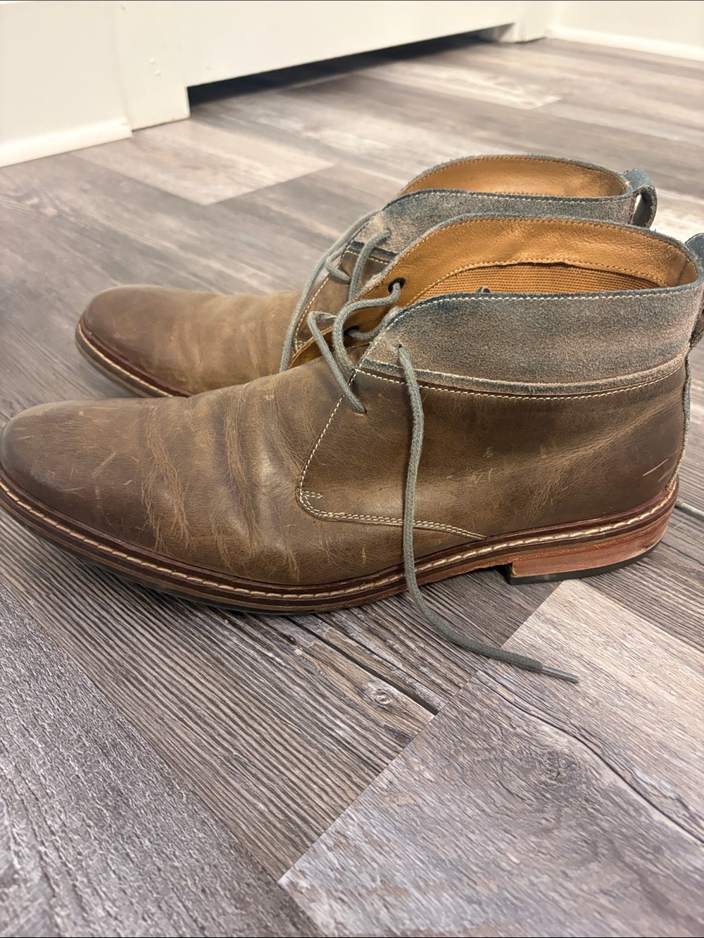 Cole Haan Men's Brown Leather Chukka Boots - Casual Dress Hybrid